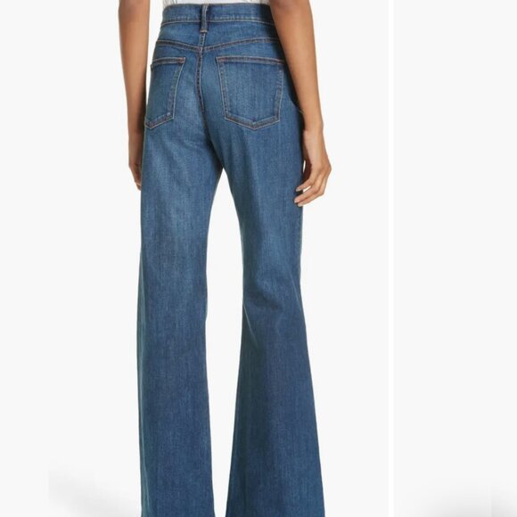 Vince Wide Leg Flare True Vintage Blue Size 26 - Picture 2 of 11